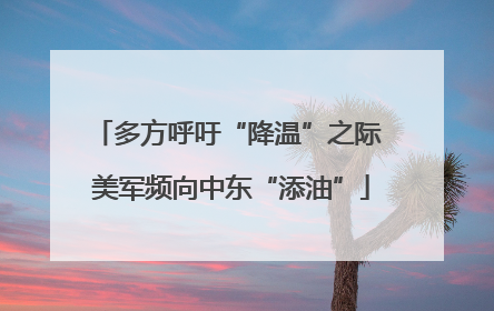 多方呼吁“降温”之际 美军频向中东“添油”
