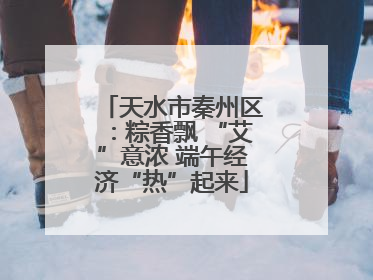 天水市秦州区：粽香飘 “艾”意浓 端午经济“热”起来