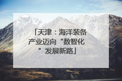 天津：海洋装备产业迈向“数智化”发展新路