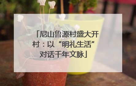 尼山鲁源村盛大开村：以“明礼生活”对话千年文脉