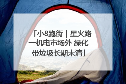 小8跑街｜星火路一机电市场外 绿化带垃圾长期未清