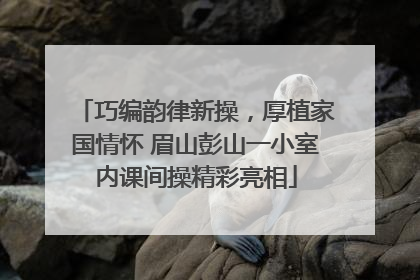 巧编韵律新操，厚植家国情怀 眉山彭山一小室内课间操精彩亮相