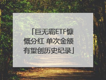巨无霸ETF慷慨分红 单次金额有望创历史纪录