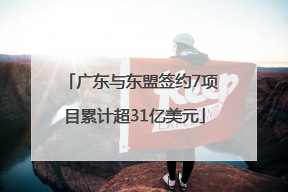 广东与东盟签约7项目累计超31亿美元