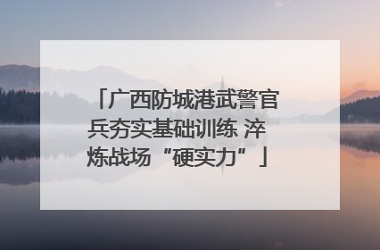广西防城港武警官兵夯实基础训练 淬炼战场“硬实力”
