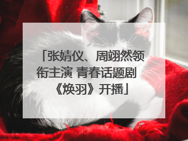 张婧仪、周翊然领衔主演 青春话题剧《焕羽》开播