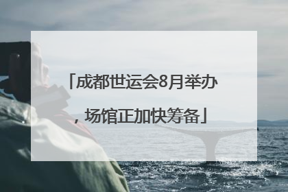 成都世运会8月举办，场馆正加快筹备