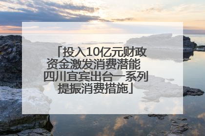 投入10亿元财政资金激发消费潜能 四川宜宾出台一系列提振消费措施