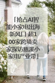 抢占AI智能小家电出海新风口 超100家跨境卖家探访慈溪小家电产业带