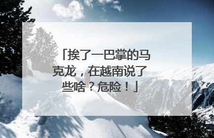 挨了一巴掌的马克龙，在越南说了些啥？危险！