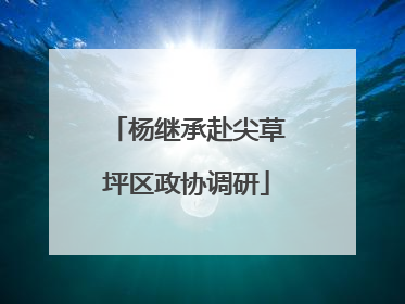杨继承赴尖草坪区政协调研