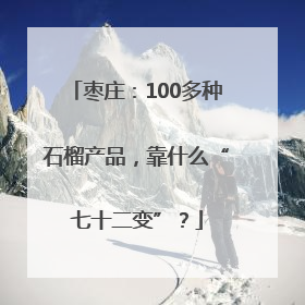 枣庄：100多种石榴产品，靠什么“七十二变”？