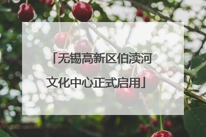 无锡高新区伯渎河文化中心正式启用