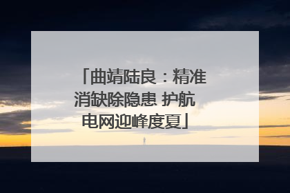 曲靖陆良：精准消缺除隐患 护航电网迎峰度夏
