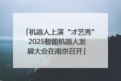 机器人上演“才艺秀” 2025智能机器人发展大会在南京召开
