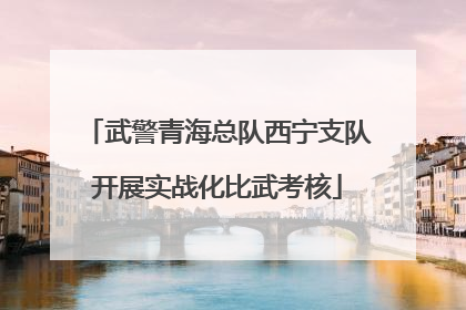 武警青海总队西宁支队开展实战化比武考核