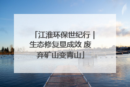 江淮环保世纪行｜生态修复显成效 废弃矿山变青山