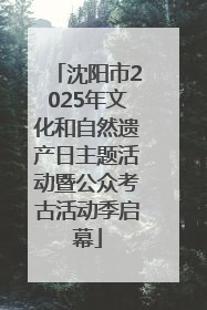 沈阳市2025年文化和自然遗产日主题活动暨公众考古活动季启幕
