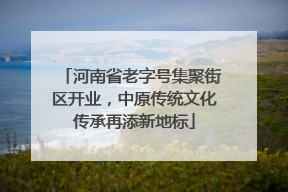 河南省老字号集聚街区开业，中原传统文化传承再添新地标