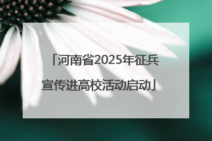河南省2025年征兵宣传进高校活动启动