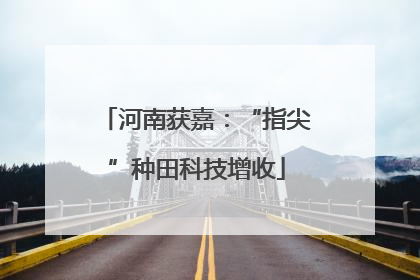 河南获嘉：“指尖”种田科技增收