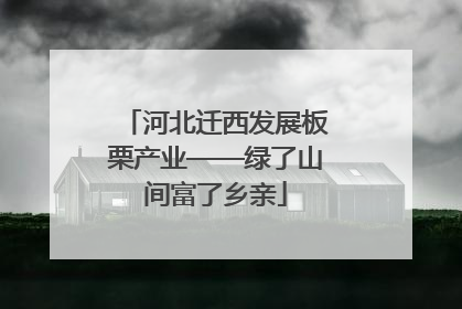 河北迁西发展板栗产业——绿了山间富了乡亲