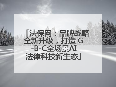 法保网：品牌战略全新升级，打造 G-B-C全场景AI法律科技新生态