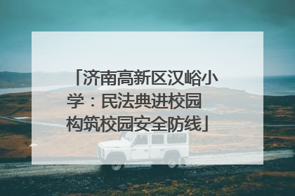 济南高新区汉峪小学：民法典进校园 构筑校园安全防线