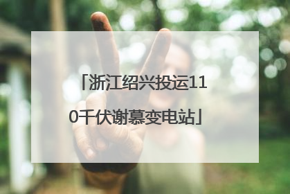 浙江绍兴投运110千伏谢慕变电站