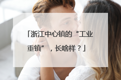 浙江中心镇的“工业重镇”，长啥样？