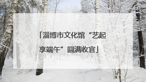 淄博市文化馆“艺起享端午”圆满收官