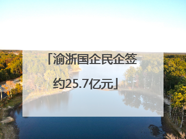 渝浙国企民企签约25.7亿元