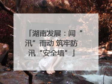 湖南发展：闻“汛”而动 筑牢防汛“安全墙”