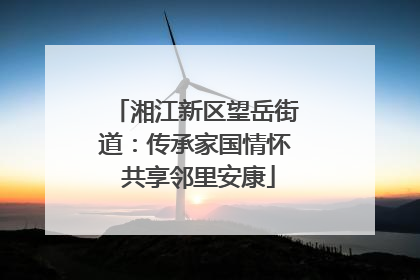 湘江新区望岳街道：传承家国情怀 共享邻里安康