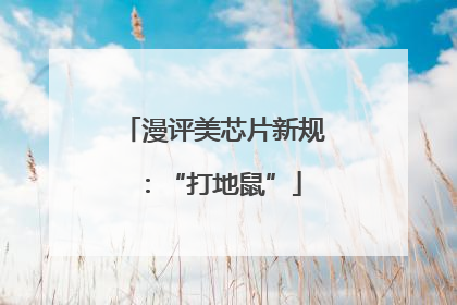 漫评美芯片新规：“打地鼠”