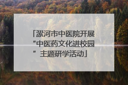 漯河市中医院开展“中医药文化进校园”主题研学活动