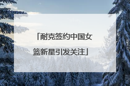 耐克签约中国女篮新星引发关注