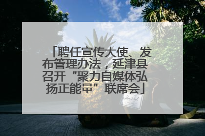 聘任宣传大使、发布管理办法，延津县召开“聚力自媒体弘扬正能量”联席会