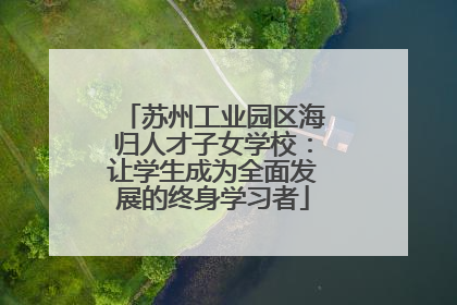 苏州工业园区海归人才子女学校：让学生成为全面发展的终身学习者