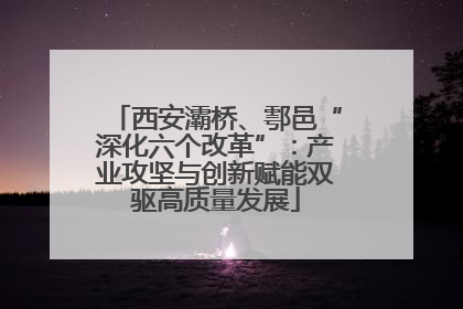 西安灞桥、鄠邑“深化六个改革”：产业攻坚与创新赋能双驱高质量发展
