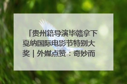 贵州籍导演毕赣拿下戛纳国际电影节特别大奖｜外媒点赞：奇妙而广阔的纯粹电影梦