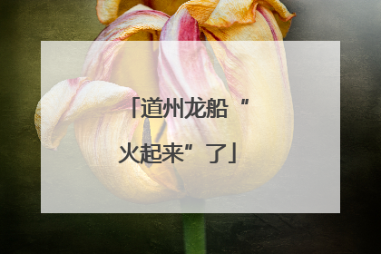 道州龙船“火起来”了