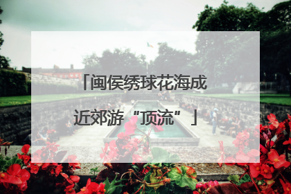 闽侯绣球花海成近郊游“顶流”