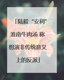 陆毅“安利”淮南牛肉汤 称想演非传统意义上的反派