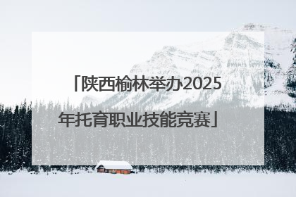 陕西榆林举办2025年托育职业技能竞赛