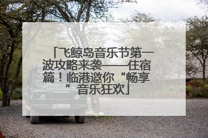 飞鲸岛音乐节第一波攻略来袭——住宿篇！临港邀你“畅享”音乐狂欢