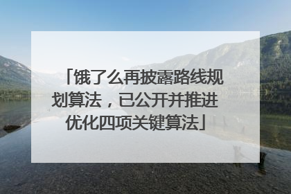 饿了么再披露路线规划算法，已公开并推进优化四项关键算法