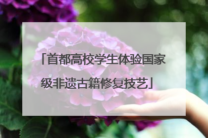 首都高校学生体验国家级非遗古籍修复技艺