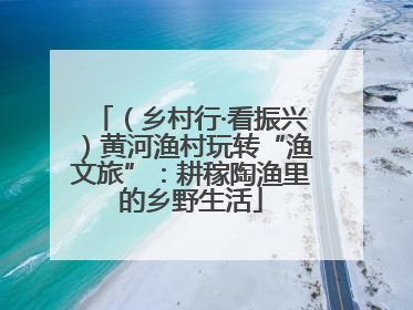 （乡村行·看振兴）黄河渔村玩转“渔文旅”：耕稼陶渔里的乡野生活