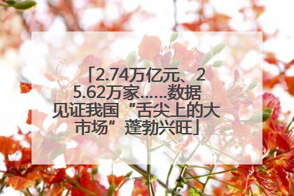 2.74万亿元、25.62万家……数据见证我国“舌尖上的大市场”蓬勃兴旺